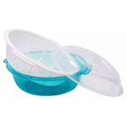 Multipurpose Double Layer Plastic Sieve Drainer Bowl | Grocsy
