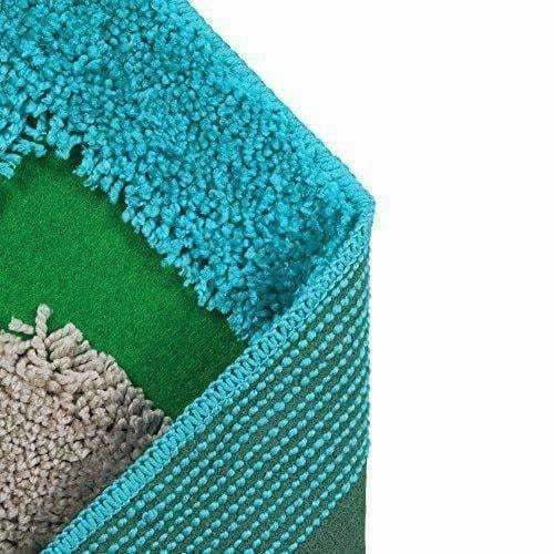 Cotton Blend Diana Door Mat/Bath Mat - Blue Color | Grocsy