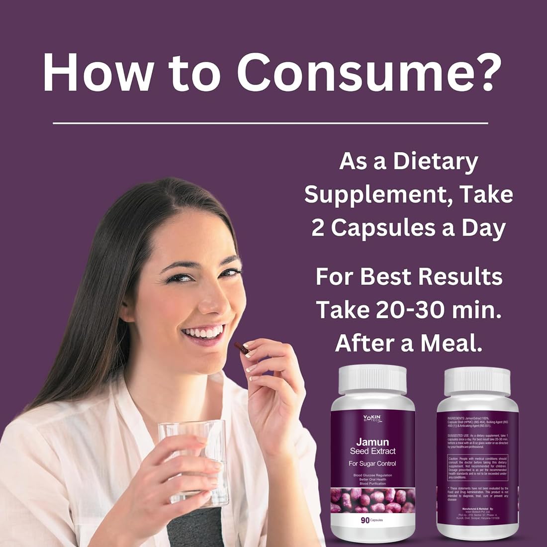 Vokin Blood Sugar Health Supplements For Men & Women | Grocsy