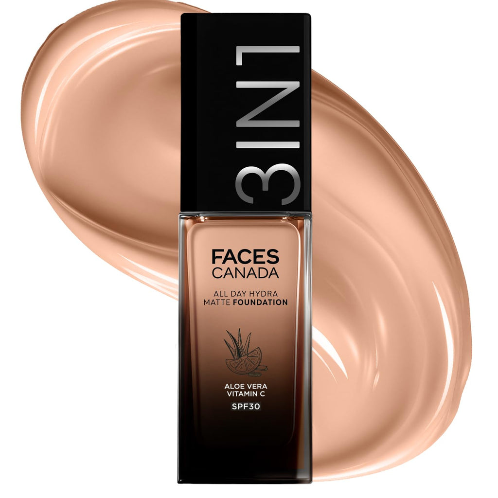 Faces Canada All Day Hydra Matte Foundation-Golden Beige 032 | Grocsy