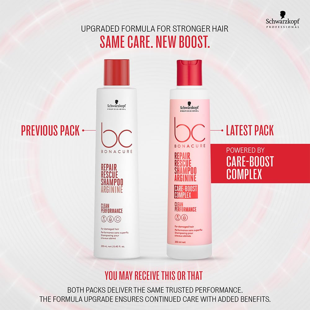 Schwarzkopf Professional Bonacure Repair Rescue Shampoo with Arginine | Grocsy
