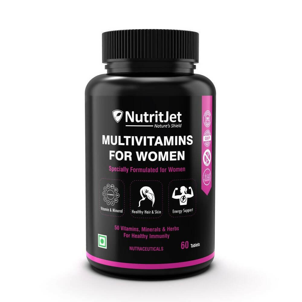 NutritJet Multivitamin Vegetarian Tablets For Women | Grocsy
