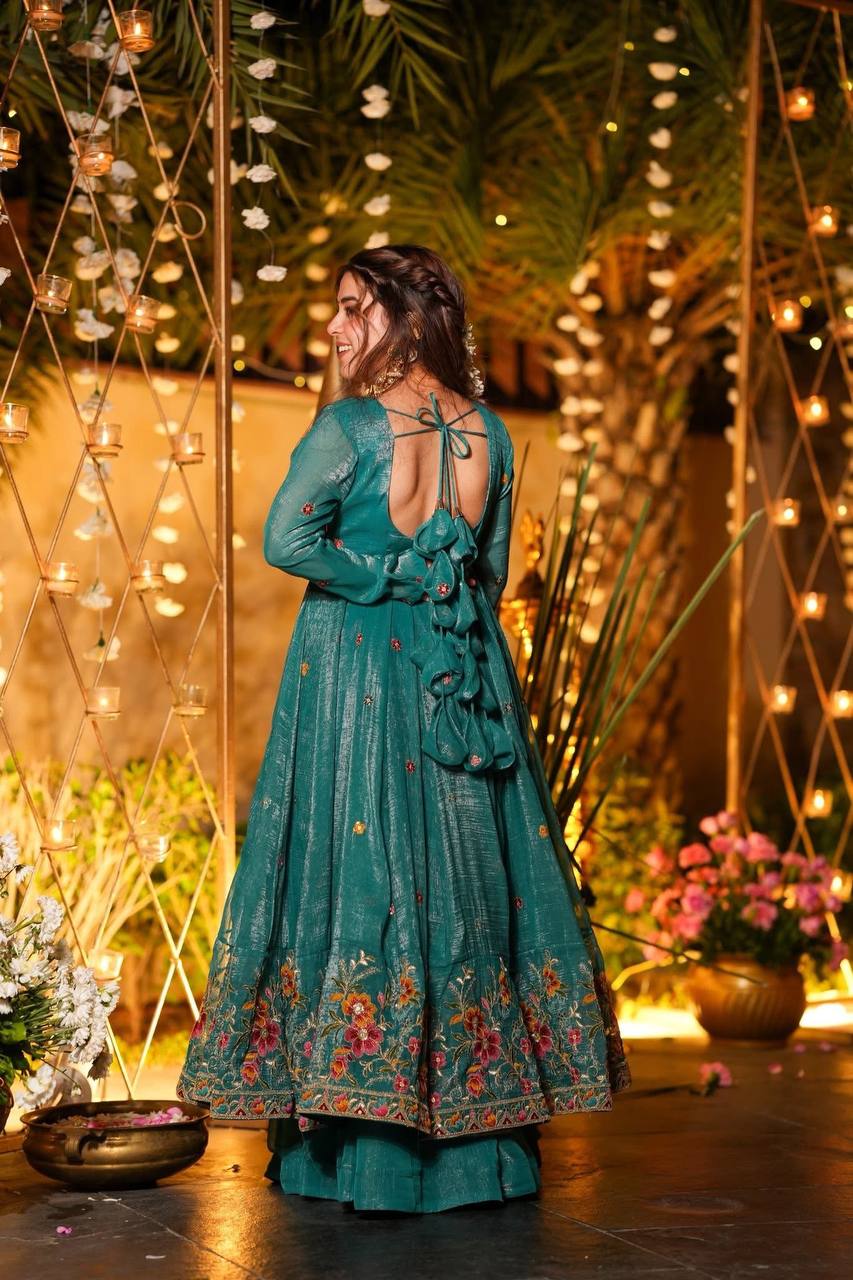 Yash Enterprise Rama Crunchy Silk Party Wear Embroidery Suit Set | Grocsy