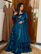 Yash Enterprise Rama Fandy Silk Party Wear Embroidery Suit Set | Grocsy