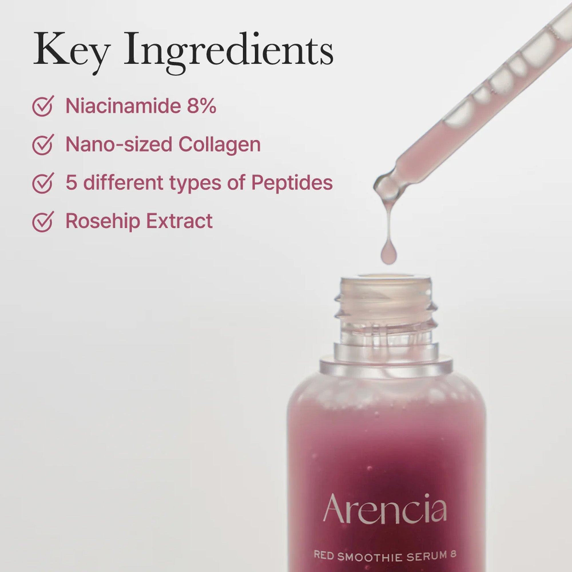 Arencia Red Smoothie Serum 8 | Grocsy