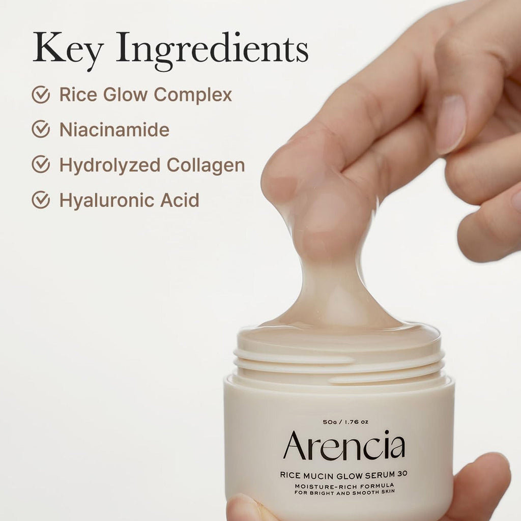 Arencia Rice Mucin Glow Serum 30 | Grocsy