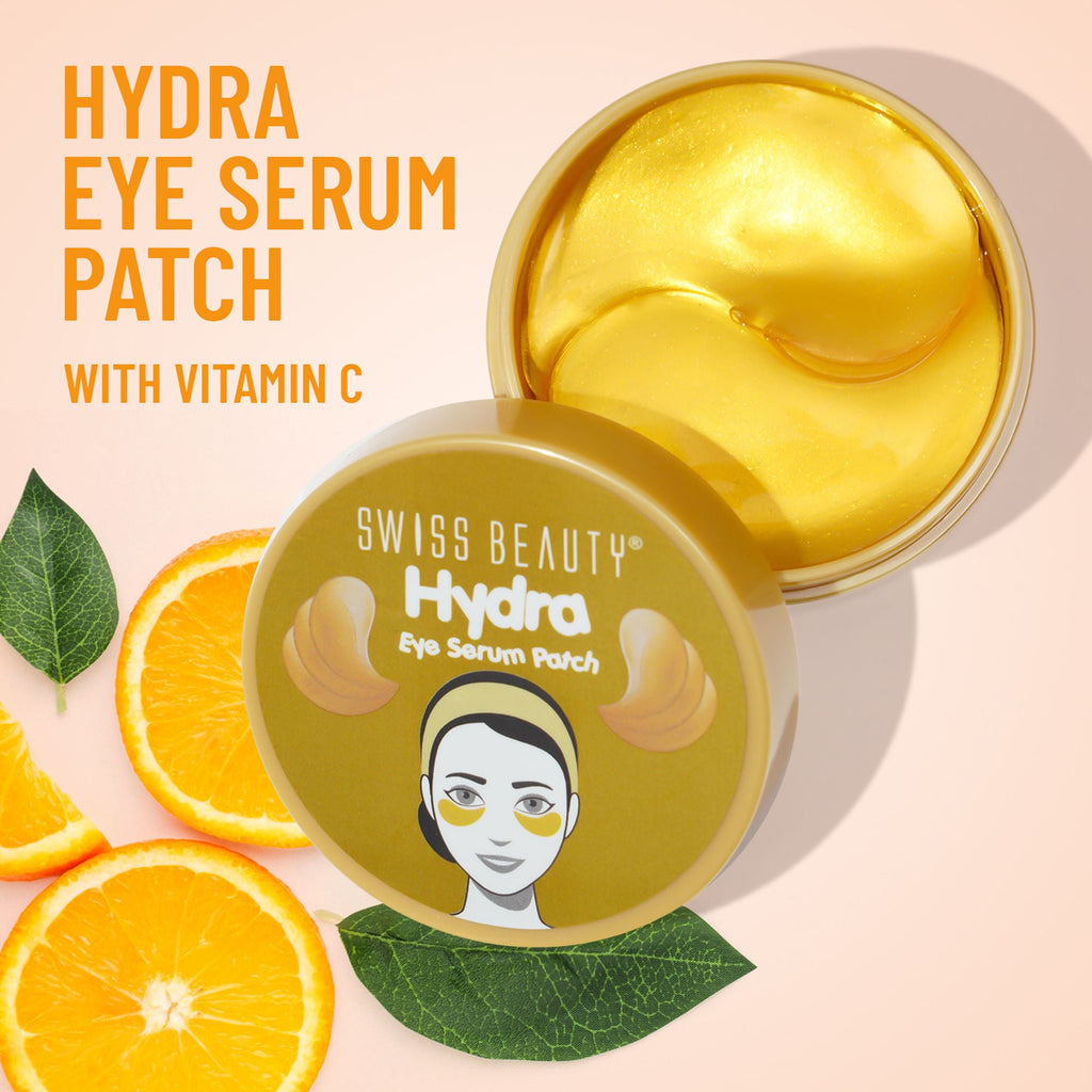 Swiss Beauty Hydra Eye Serum Patches For Dark Circles And Puffiness , Hydrate Skin - Vitamin-C | Grocsy