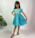 ArthLife Blue Unicorn Party Wear Dress | Grocsy