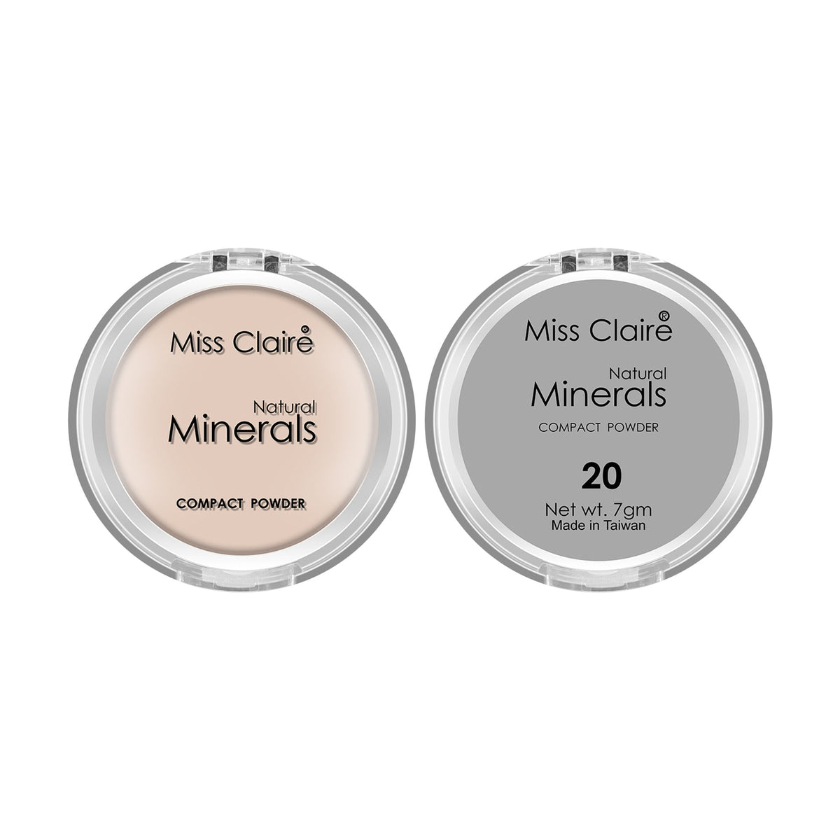 Miss Claire Natural Mineral Compact Powder - 20 | Grocsy