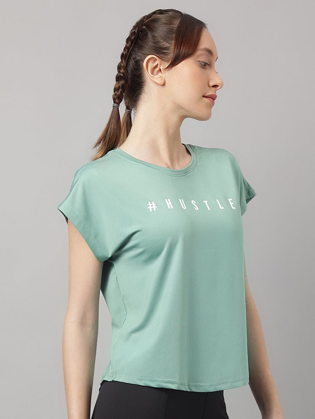 MKH Typography Printed Relaxed Fit Dri-FIT T-shirt | Grocsy