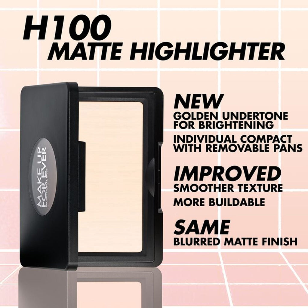 MAKE UP FOR EVER Artist Face Powder Highlighter - H100 Cheerful Beige | Grocsy