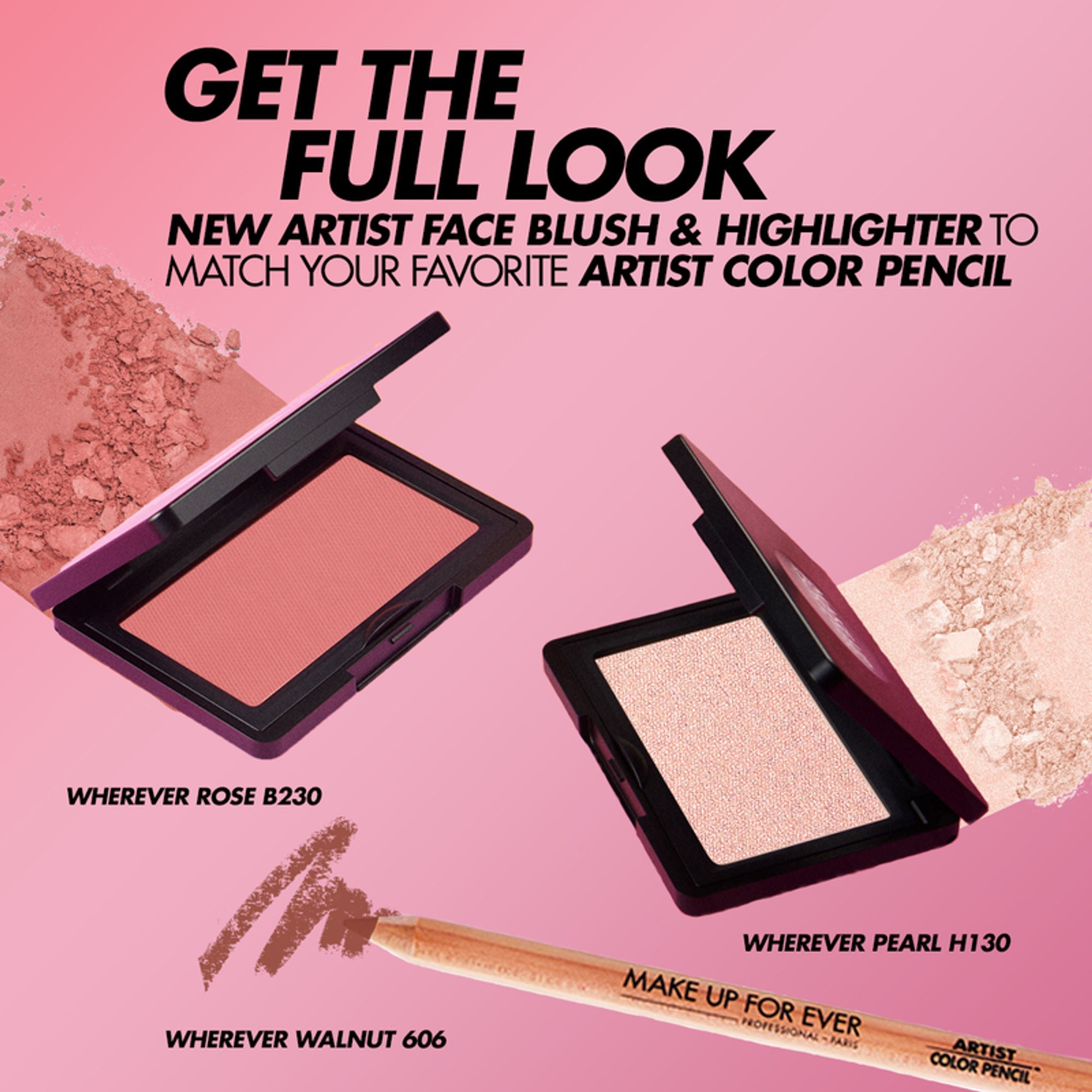 MAKE UP FOR EVER Artist Face Powder Blush - B230 Wherever Rose | Grocsy