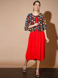Myshka Women Multi Solid Dresses | Grocsy