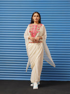 Tikhi Imli Kaftan Saree With Belt | Grocsy
