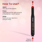 Swiss Beauty My Shine High Pigmented & Long-Lasting Lipstick Enriched with Vitamin E - 12 Stricker Red | Grocsy