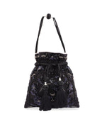 Masq Black & White Embroidered Potli Clutch | Grocsy