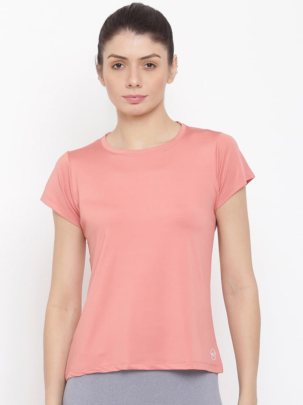 MKH Women Pink Dri-FIT Running T-shirt | Grocsy