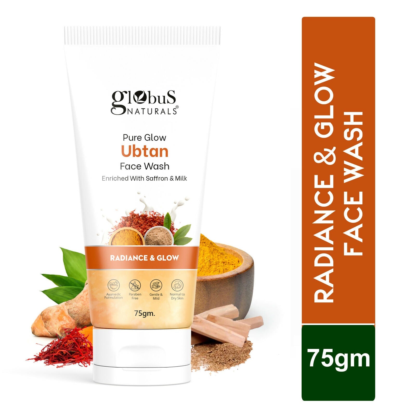 Globus Naturals Pure Glow Ubtan Face Wash | Grocsy