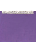 Joban Fashion Plum Purple Pure Katan Pure Handloom Banarasi Silk Saree | Grocsy