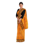 Exclusive Collection 100% Pure Cotton Musturd Tant Saree With Hand Weaving Work | Grocsy