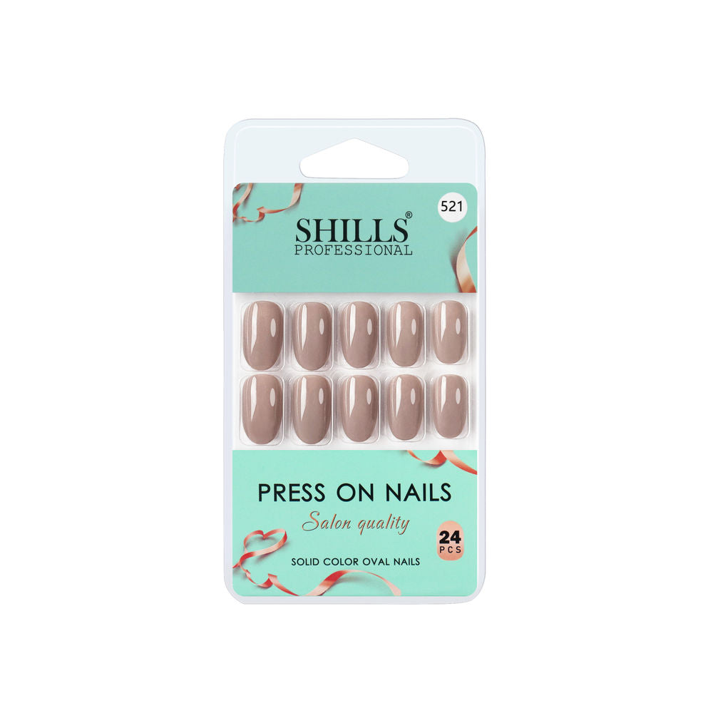 Shills Professional Reusable Press On Nails Oval - SPN521 | Grocsy