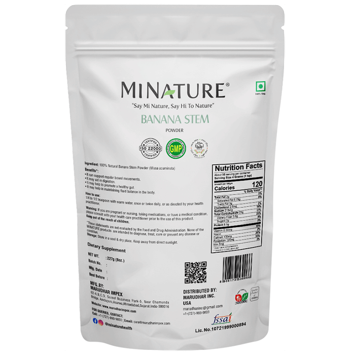 Minature Banana Stem Powder | Grocsy