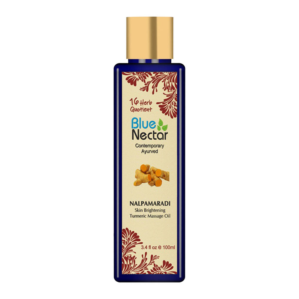 Blue Nectar Nalpamaradi Turmeric Massage Oil | Grocsy
