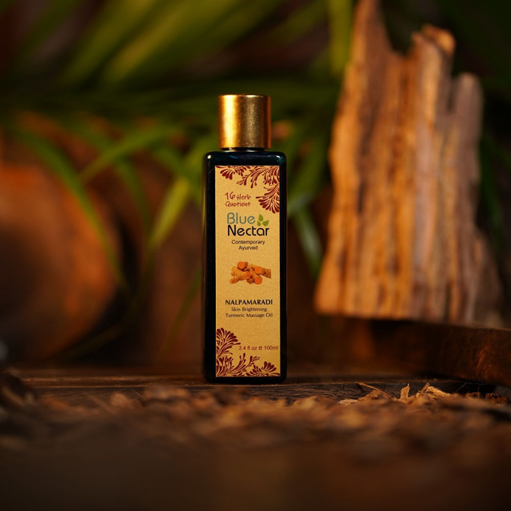 Blue Nectar Nalpamaradi Turmeric Massage Oil | Grocsy
