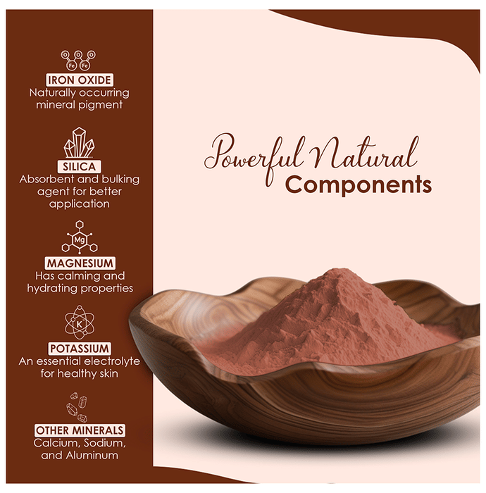Minature Moroccan Red Clay Powder | Grocsy