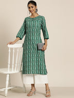 HERE&NOW Abstract Printed Pure Cotton Kurta | Grocsy