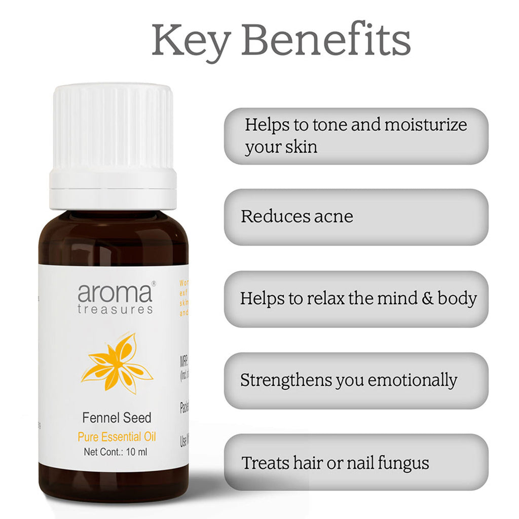 Aroma Treasures Fennel Seed Pure Essential Oil | Grocsy