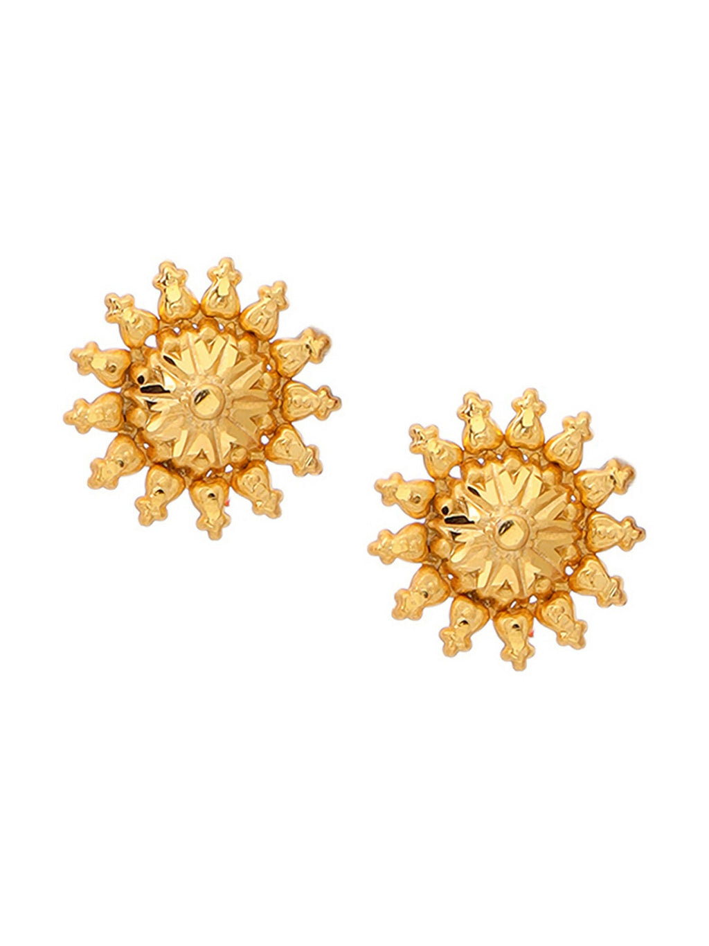 Ruby Raang Golden Choker with Round Studs | Grocsy