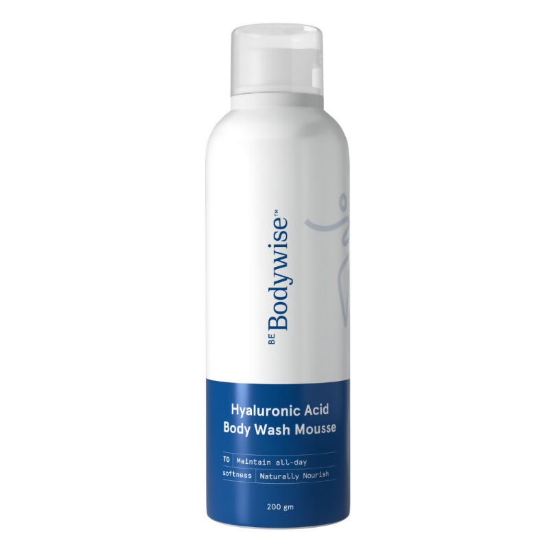 BeBodywise 1% Hyaluronic Acid Body Wash Mousse for Dull & Dehydrated Skin | Grocsy