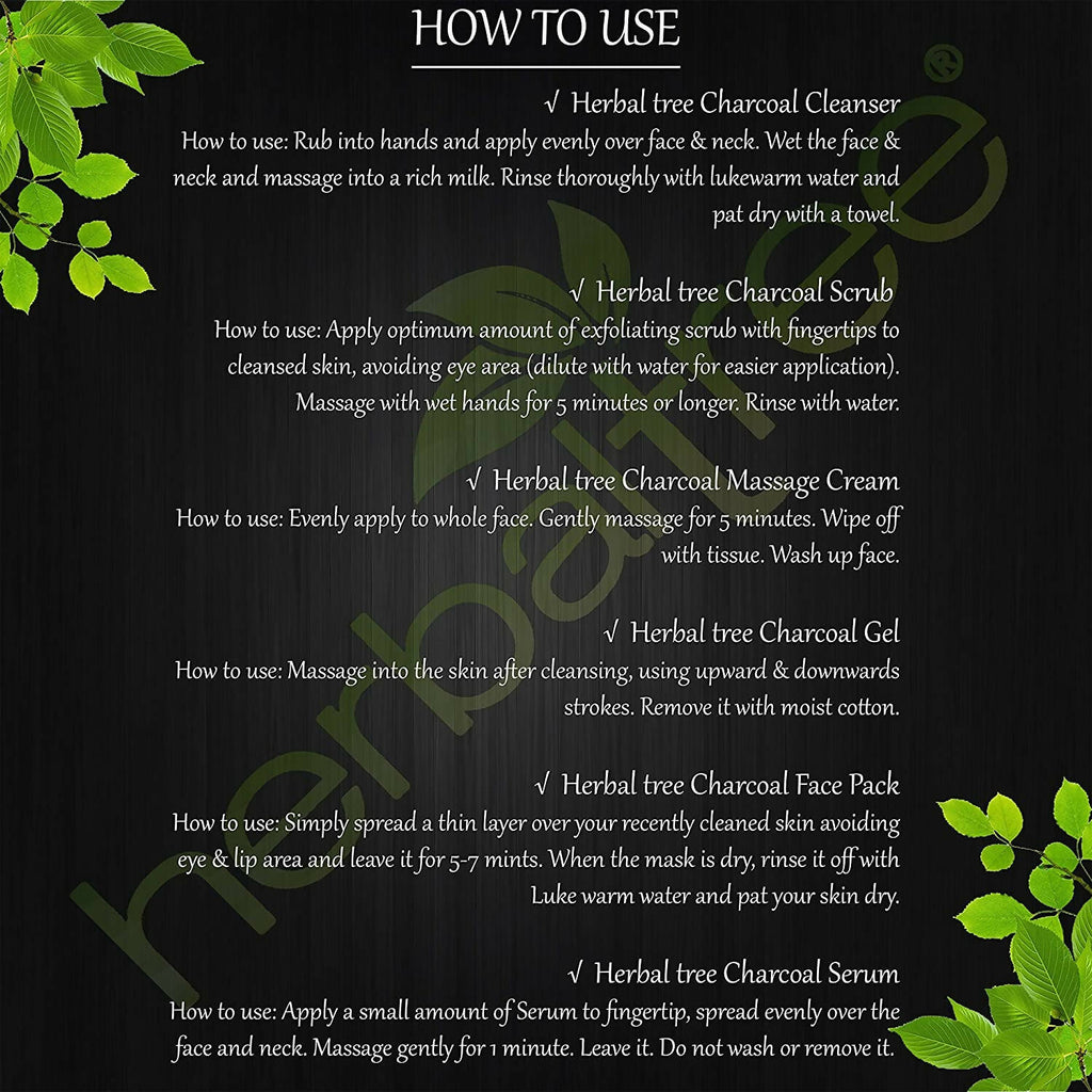 Herbal Tree Charcoal Facial Kit | Grocsy