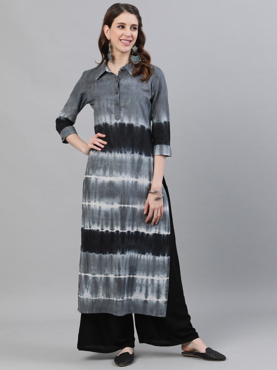Aks Women Tie & Dye Cotton Kurta | Grocsy