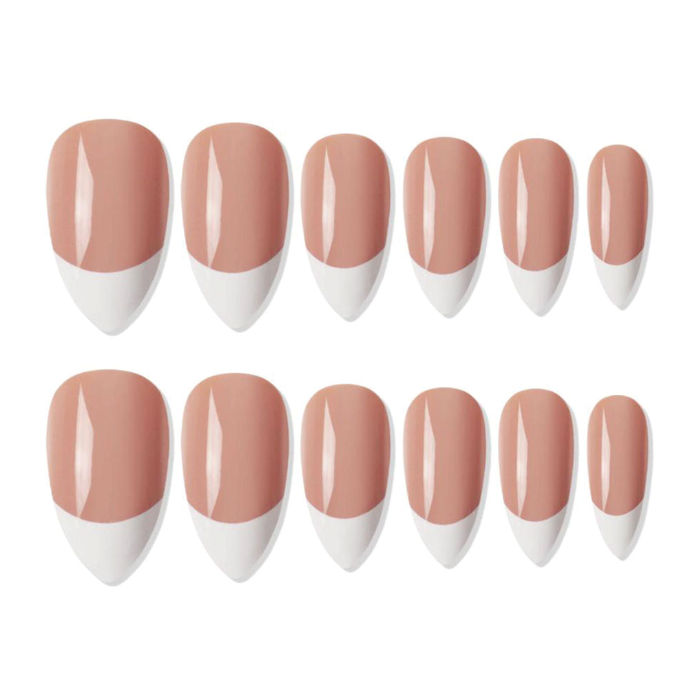 Shills Professional Reusable Press On Nails French Almond - SPN735 | Grocsy