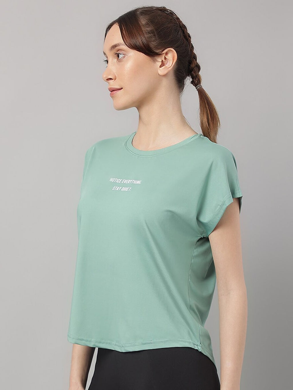 MKH Typography Printed Relaxed Fit Dri-FIT T-shirt | Grocsy