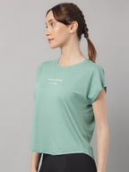 MKH Typography Printed Relaxed Fit Dri-FIT T-shirt | Grocsy