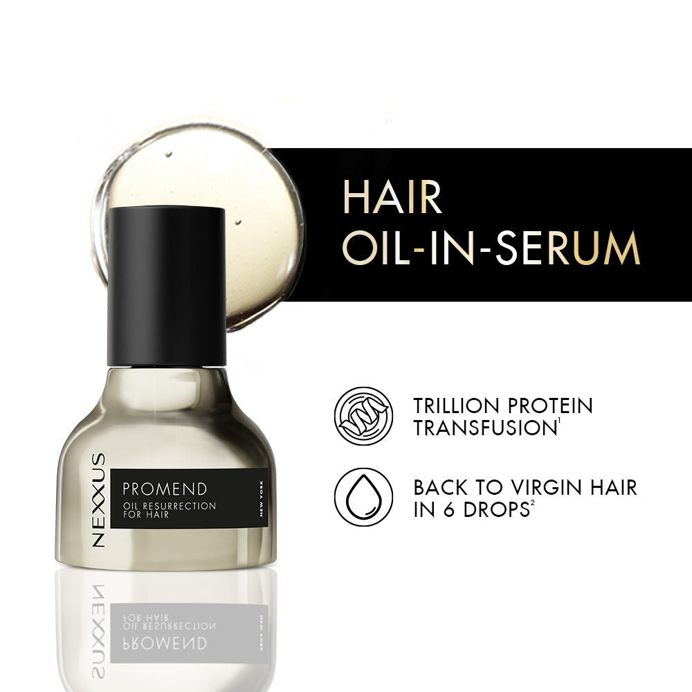 Nexxus Promend Resurrection Oil Hair Serum For Bond Repair, Frizz Reduction & Heat Protection | Grocsy