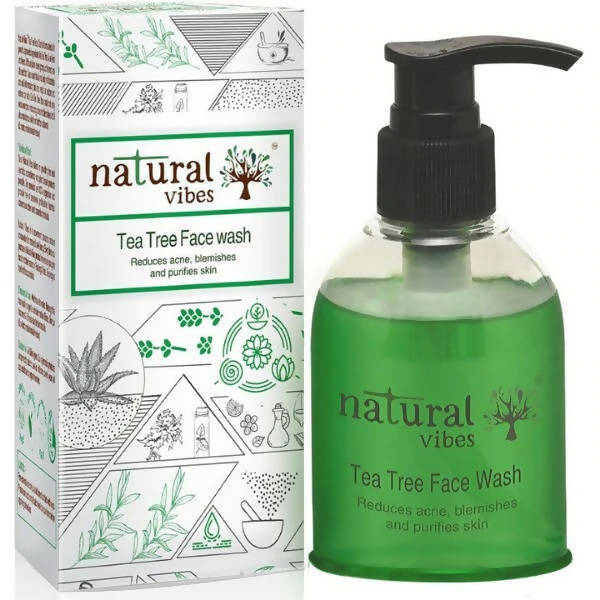 Natural Vibes Ayurvedic Tea Tree Face Wash | Grocsy