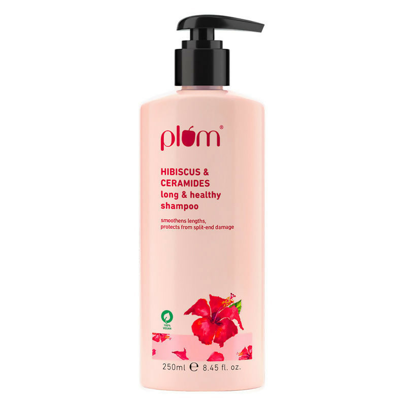 Plum Hibiscus & Ceramides Shampoo For Long, Healthy Hair | Grocsy