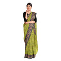 Exclusive Collection 100% Pure Cotton Light Green Tant Saree With Hand Weaving Work | Grocsy