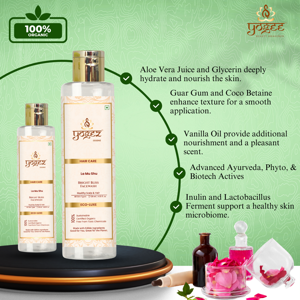 Yogez La Mu Shu Bright Bliss Facewash | Grocsy