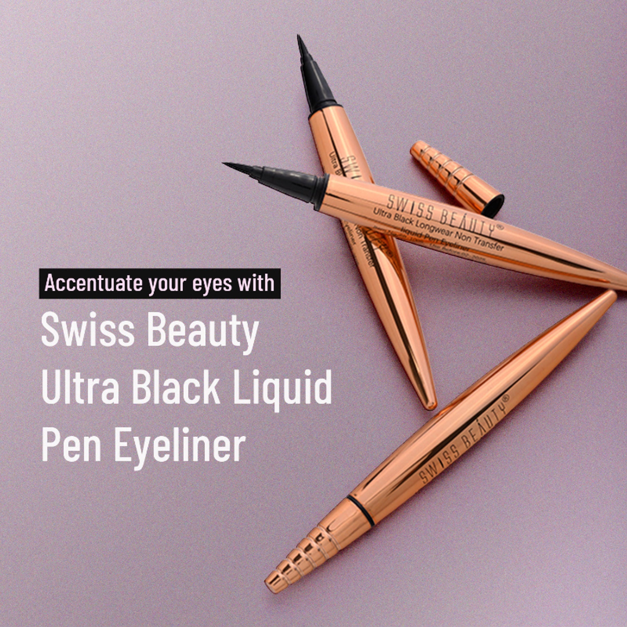 Swiss Beauty Liquid Pen Eyeliner - Black | Grocsy