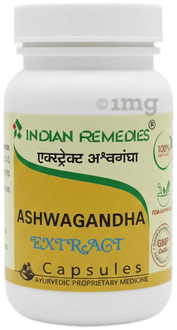 Indian Remedies Extract Of Ashwagandha Capsules | Grocsy