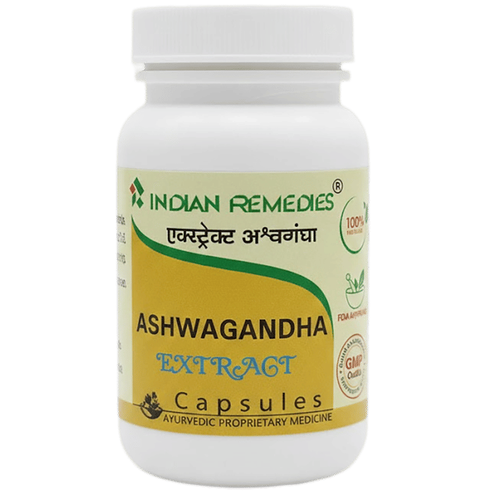 Indian Remedies Extract Of Ashwagandha Capsules | Grocsy