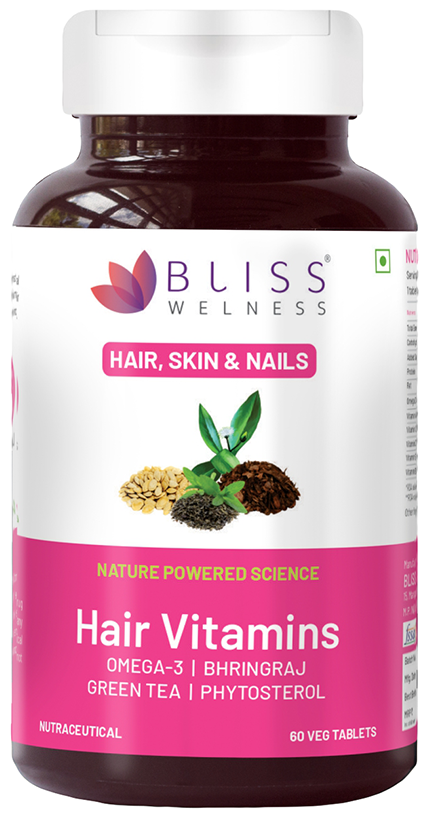 Bliss Welness Hair Vitamins Veg Tablet | Grocsy
