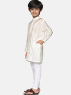 Sethukrishna Boys White Kurta with Churidar | Grocsy