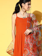 InWeave Orange Strappy Set | Grocsy