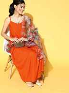 InWeave Orange Strappy Set | Grocsy